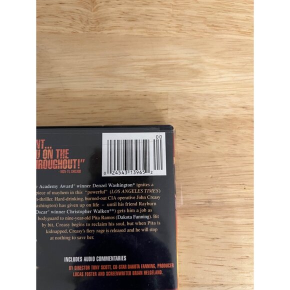 Man On Fire 2004 DVD Action Drama Denzel Washington Dakota Fanning New Sealed - Picture 3 of 4